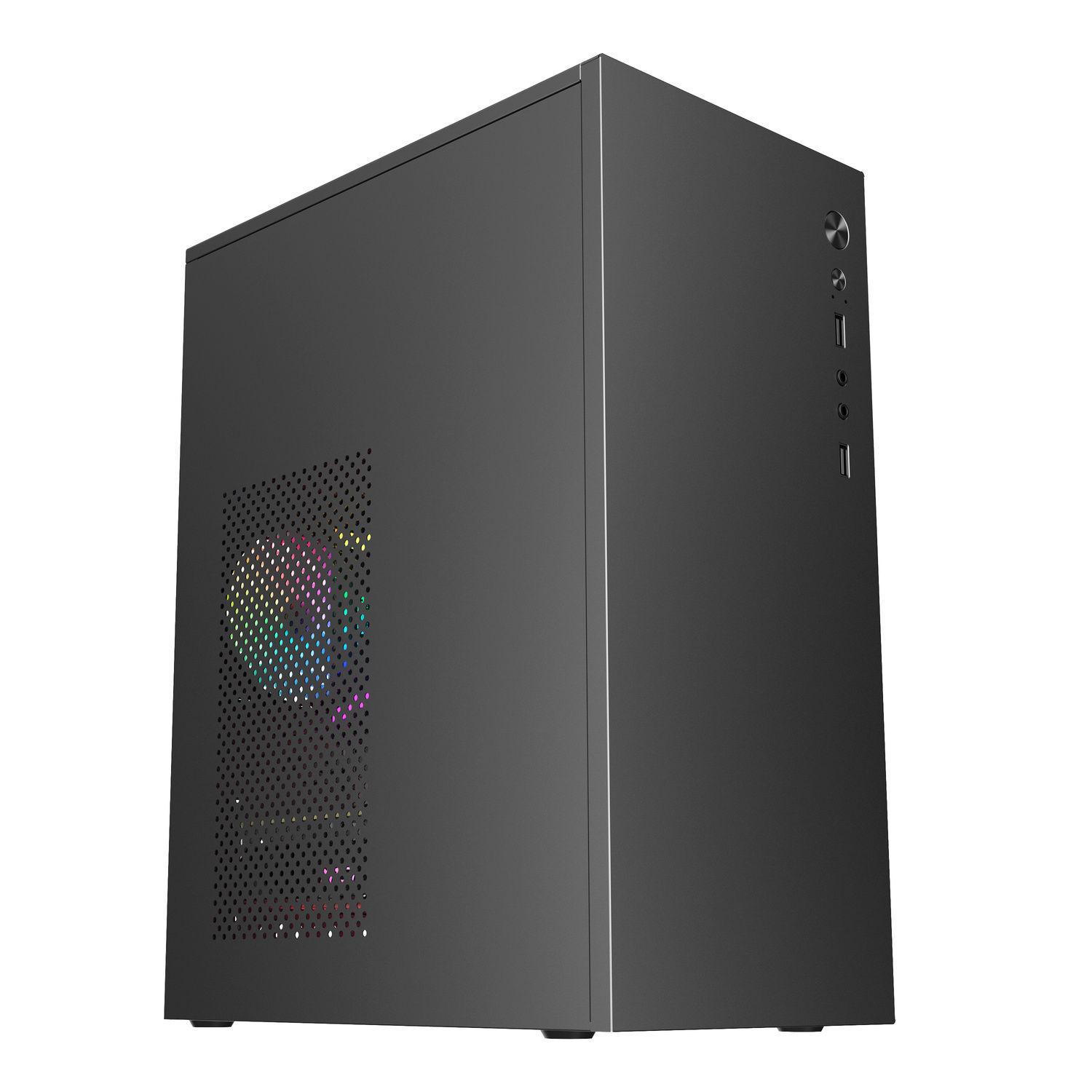 TKC H2 Mini Корпус для настольного ПК Micro-ATX, Компактный корпус для ПК, совместимый с офисным использованием чёрный