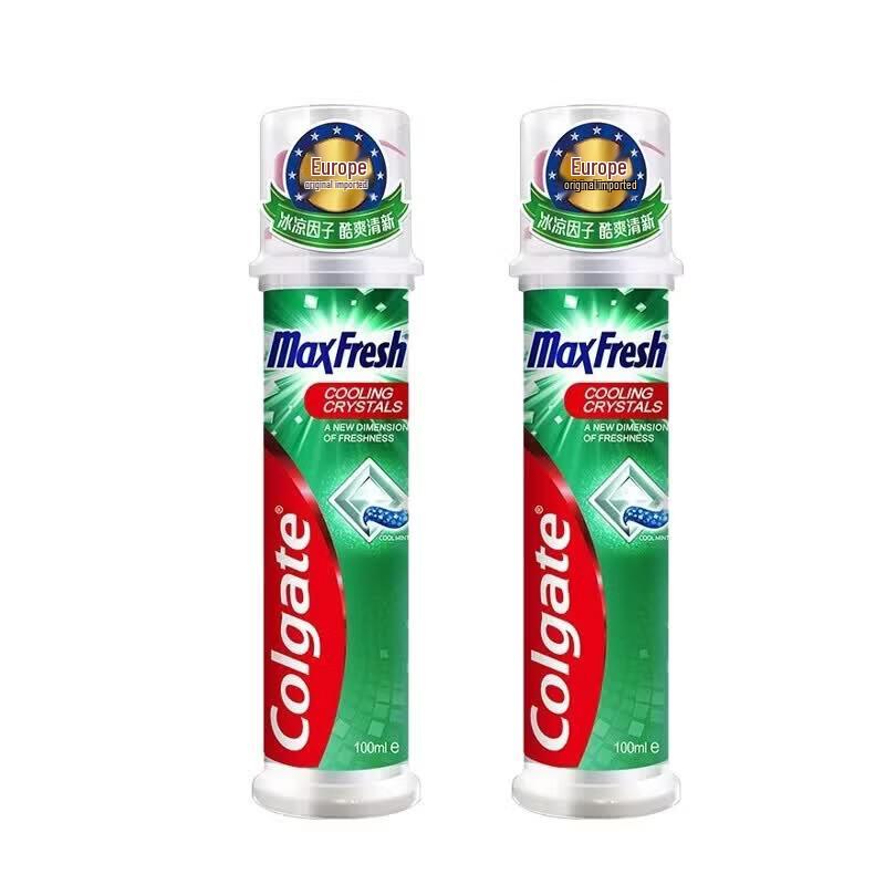 Colgate Cool Fresh Upright Pump Toothpaste, 100ml Twin Pack