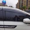 Honda Elysion 2016 Rain Guards: Black Visor Deflectors for Window and Body Modification.