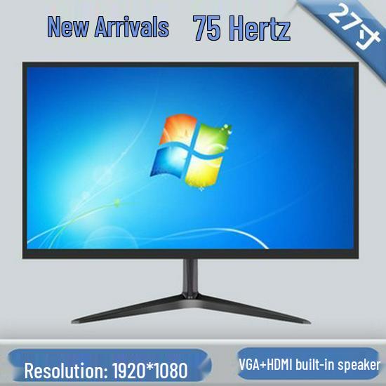 Frameless LED Computer Monitor: 19-27 Inch, Flat & Curved HD LCD Screen