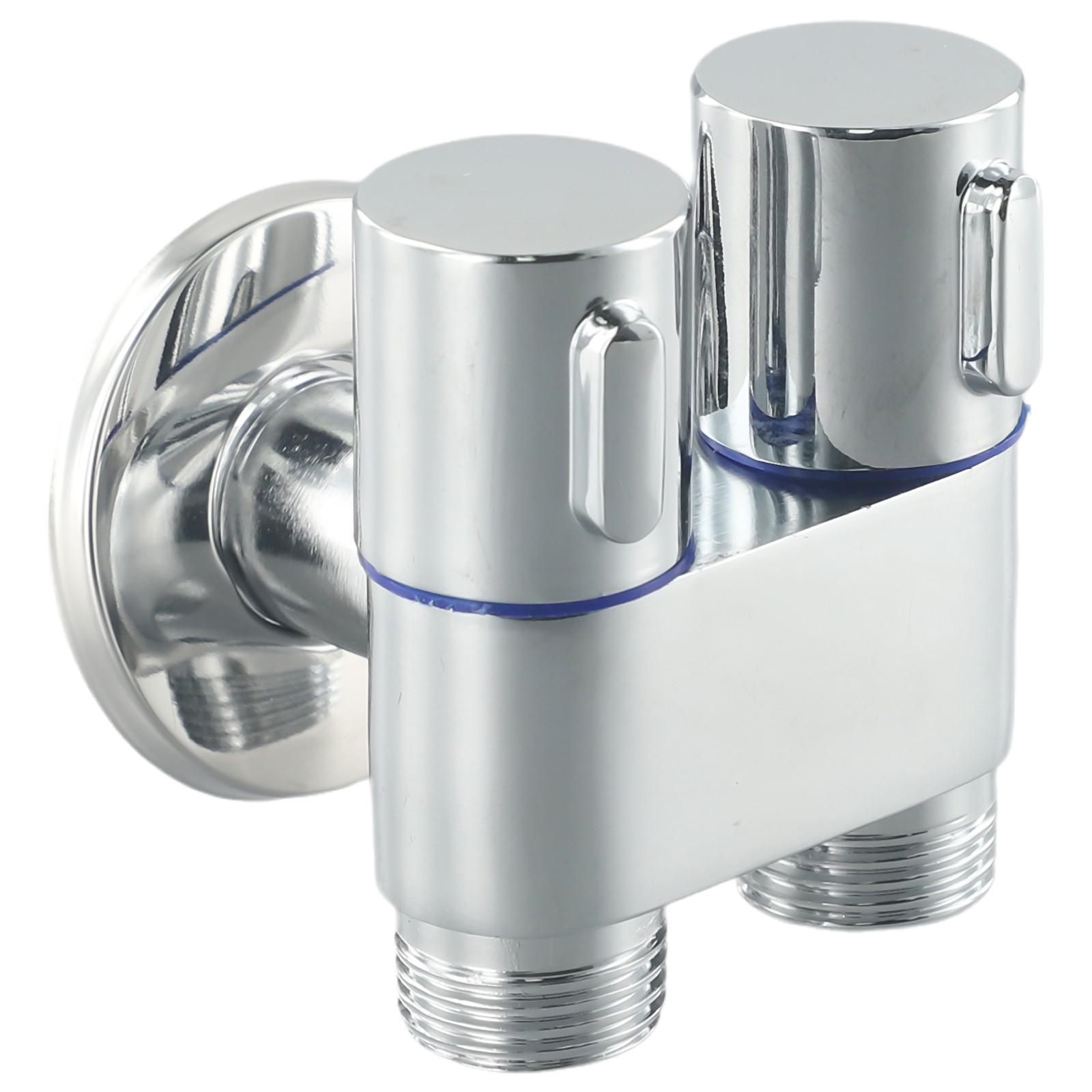 

G1/2 1 в двух выходах, смеситель для стиральной машины с двойным управлением, треугольный клапан для унитаза