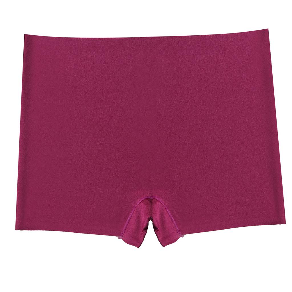Solid Color Seamless Women's Underwear Pearlescent Dopamine Comfort Women's Underwear Ice Silk Boxer Briefs Safety Pants