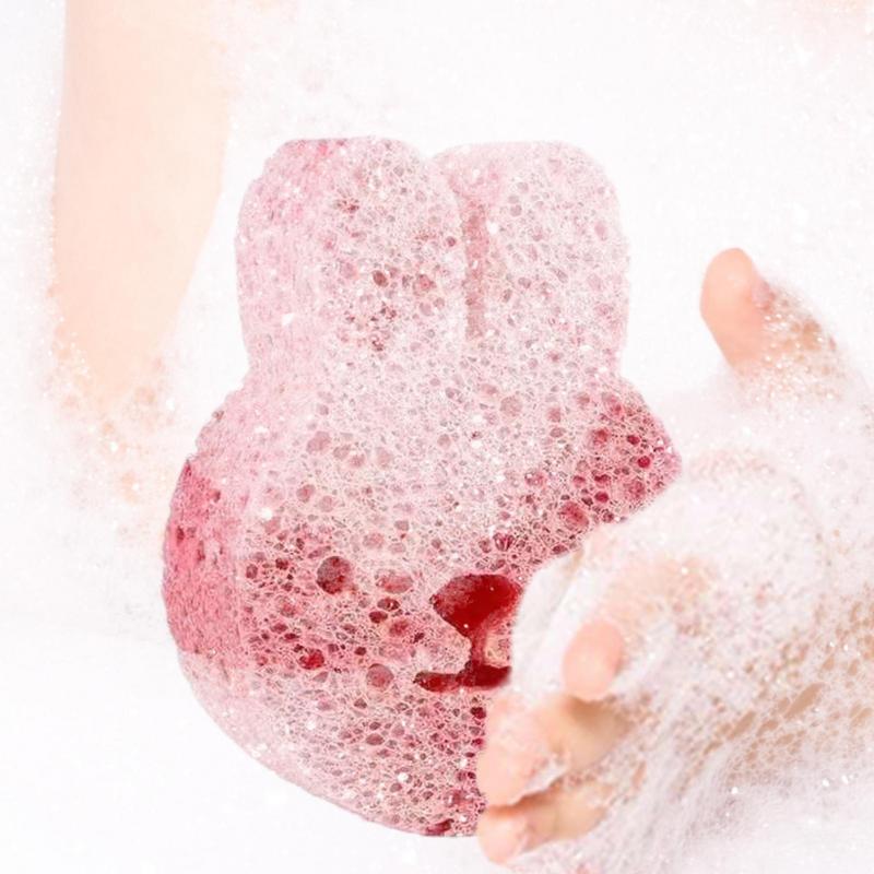 Baby Bath Sponge Soft Baby Shower Body Scrubber Shower Sponge Dead Skin Remover Cute Shower Brush Bath Supplies For Toddler Kids