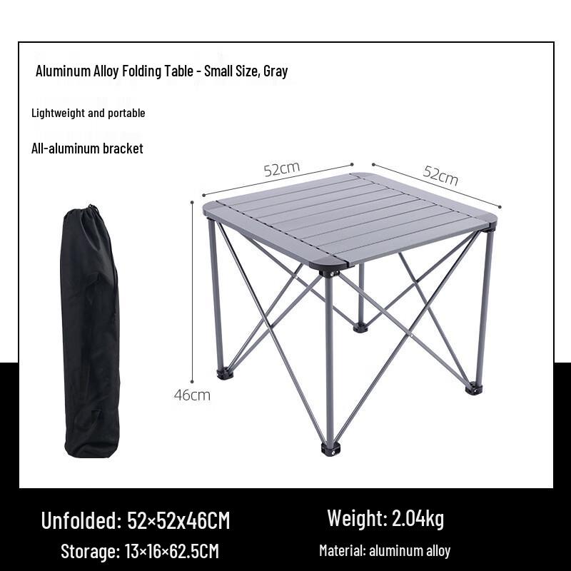 Lightweight Foldable Aluminum Camping Table