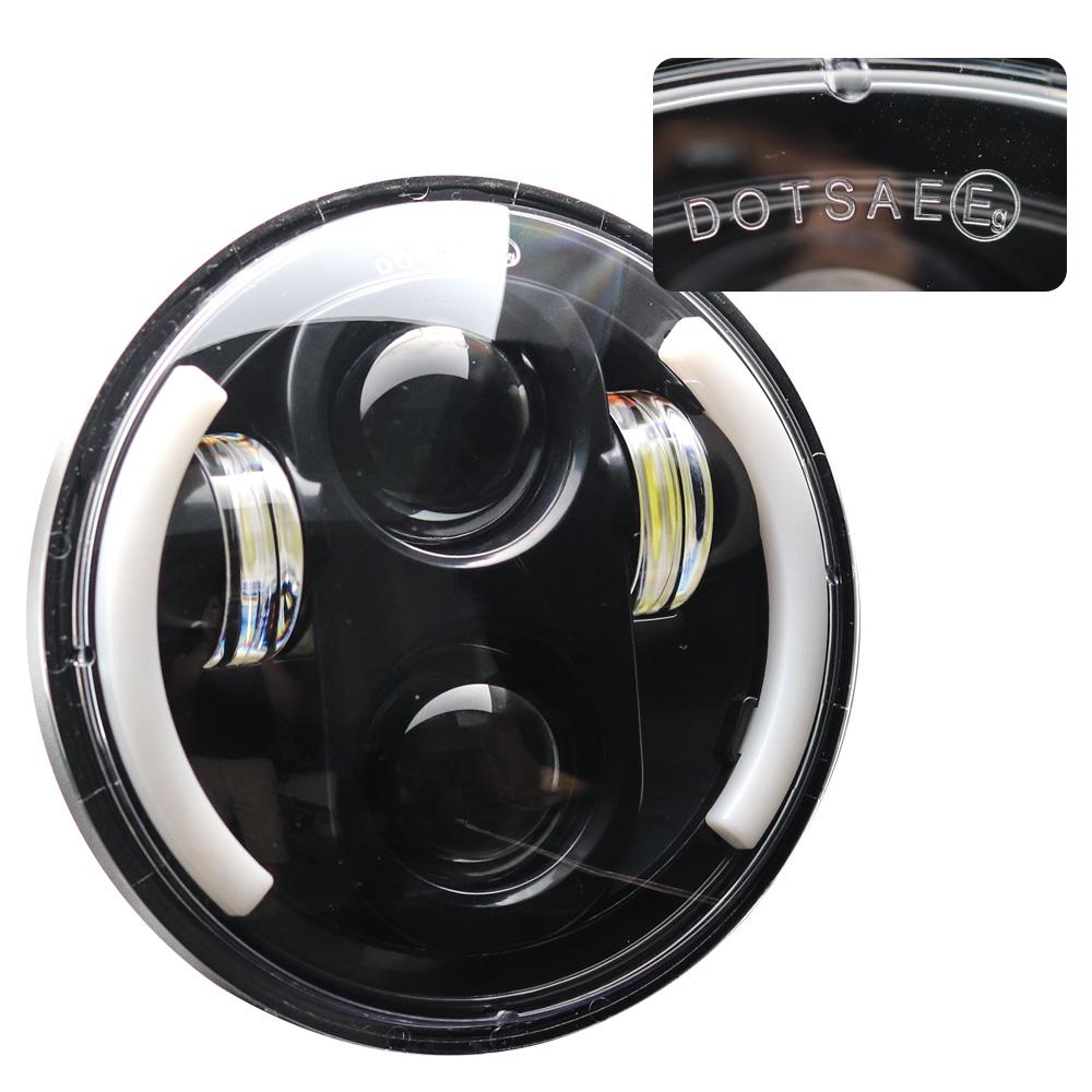 For Triumph Rocket iii 3 & Speed Triple & Street Triple 5 3/4" Headlight For Iron 883 Dyna 2PCS 5.75 inch LED Headlamp Projector