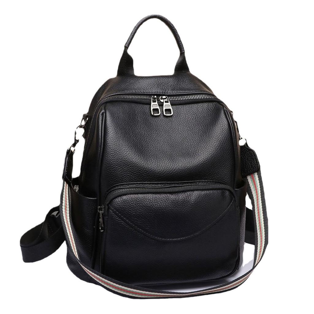 Cowhide Women's Backpack, Large-capacity Versatile Fashion Travel Schoolbag, Soft Leather Large-capacity Women's Bag