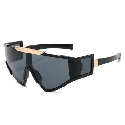 Fashion Shield Sunglasses Women Men  Oversized Windproof Punk Sun Glasses One Peice Goggles Luxury Brand Shades Sport Uv400