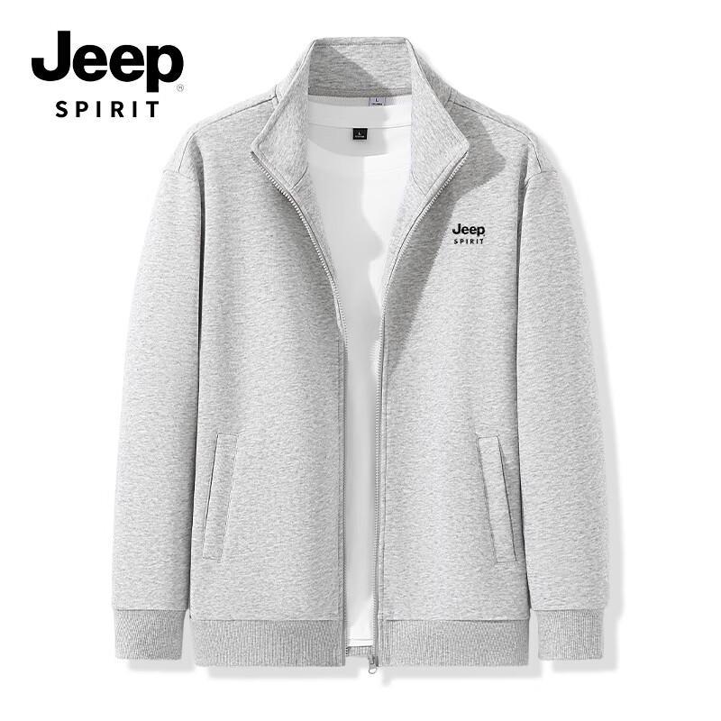 

JEEP SPIRIT Men s Casual Stand-Up Collar Printed Jacket 5XL