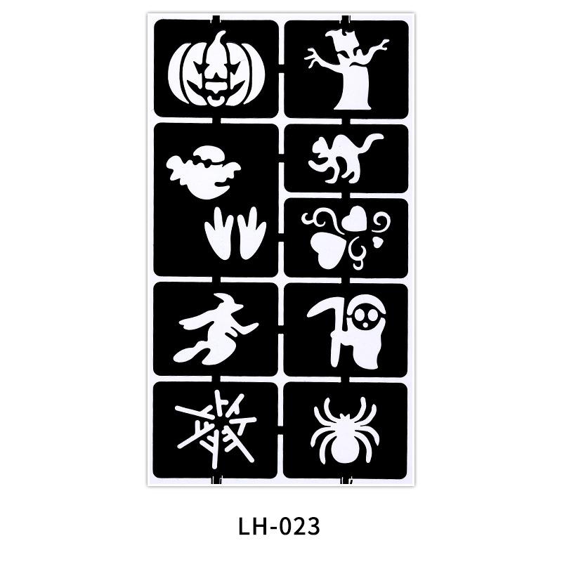 Hollow Tattoo Sticker Inkjet Template Hannah 3D Cartoon Tattoo Sticker Small Pattern