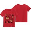 Kids Halloween Printed Short Sleeve T-Shirt, Round Neck Loose Fit Casual