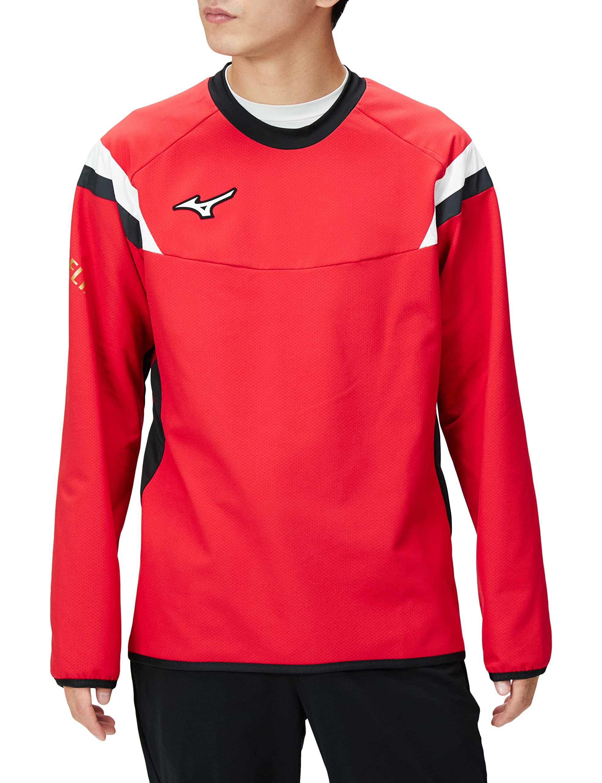 

Mizuno Morelia Tech Shield Piste Soccer Chinese Size M Shirt, Windproof, Wear, P2ME2505, Red,