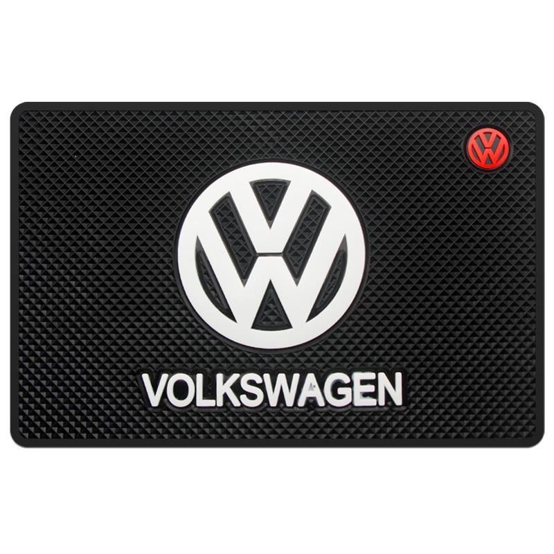 1Pc Car Dashboard Anti Slip Mats Phone Silicone Pad Auto Accessories For VW GTI Polo Golf Tiguan Passat Arteon Touareg CC Taigo Zr0