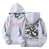Kids Long Sleeve Letter Print Hooded Sweatshirt Pullover