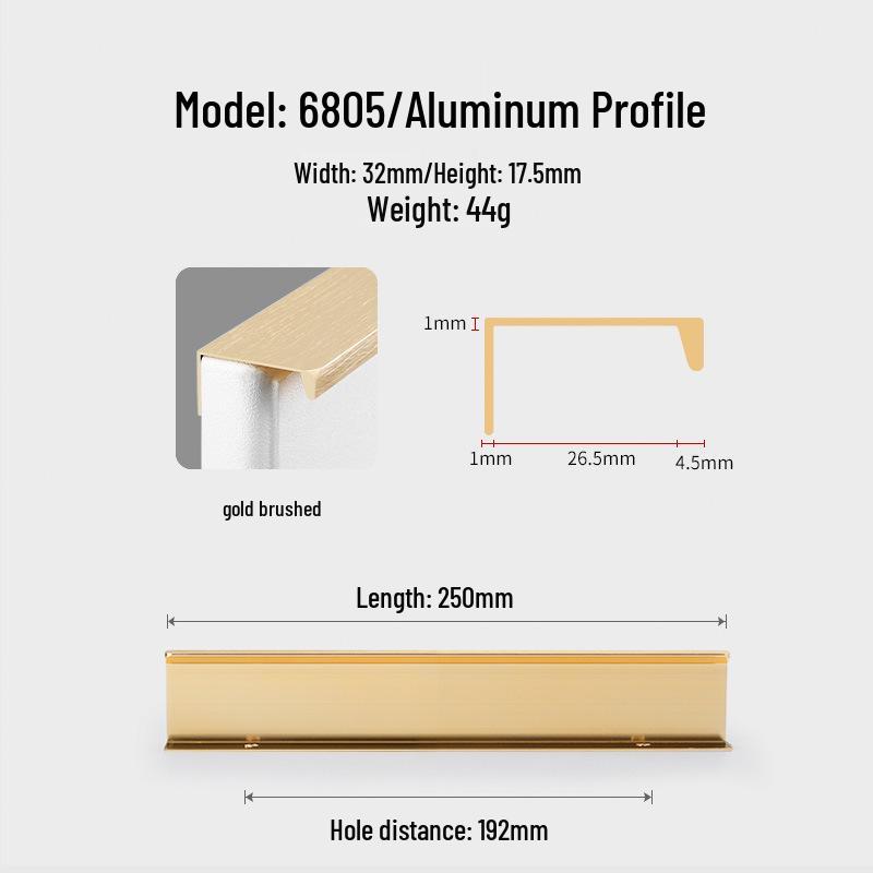 Modern Minimalist Black Invisible Handle for Cabinet Doors and Drawers