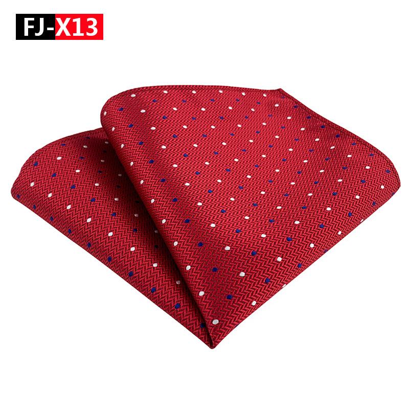 2025 Men's Versatile Floral Solid Color Polyester Pocket Square
