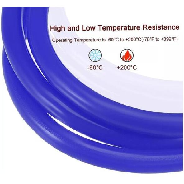 3mm/0.12"ID Silicone Air Gauge Turbo Vacuum Hose Line Tube 16.4ft Blue Universal