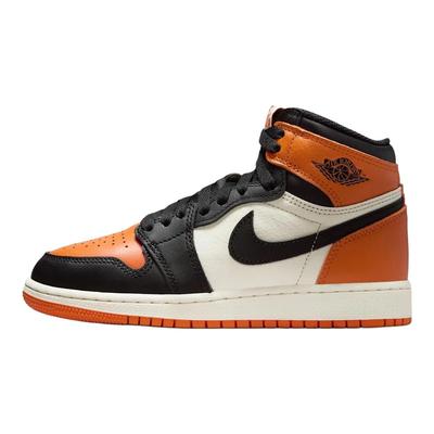 Air 1 Retro High OG GS Shattered Backboard 2025 Buty dla dzieci Pomarańczowy Czarny Żaglowy FD1437-008