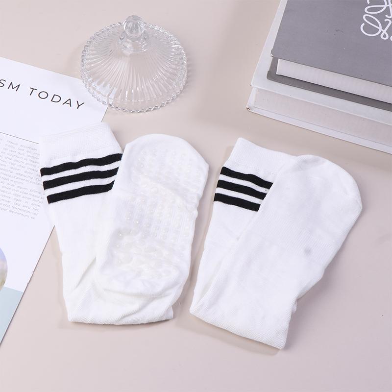 

Женские нескользящие профессиональные гольфы для йоги, спорта, фитнеса, пилатеса, мягкие удобные спортивные носки белый