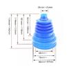 2 Pcs Universal Blue Drive Shaft Cv Joint Boot Kit Constant Velocity Dust Cover