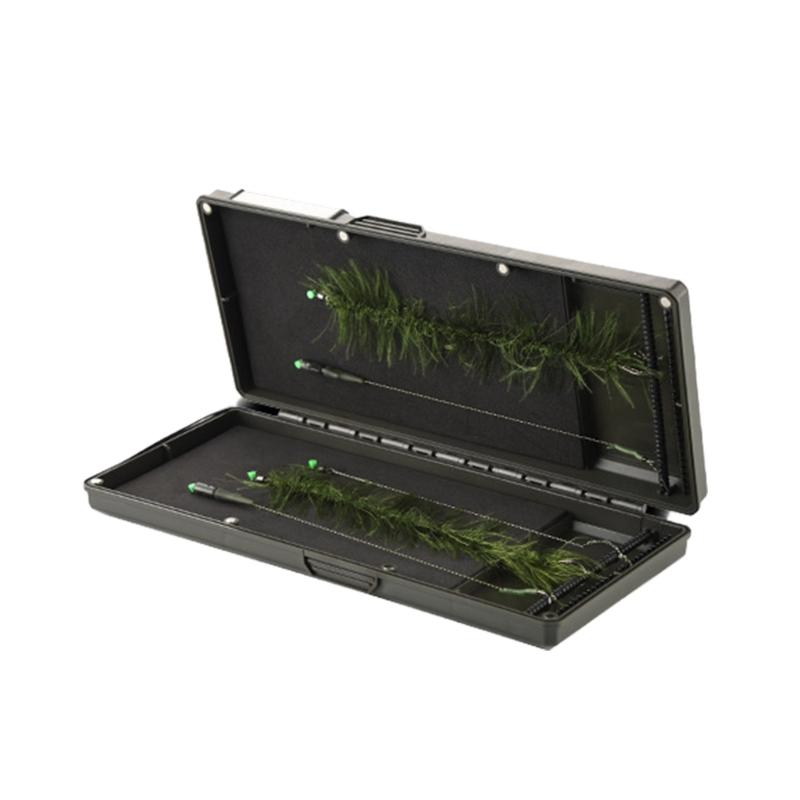 

Secure Magnet Closure Organizers Tackle Fishing Tackle Box Fishing Hair Rig Line Hook Storage Case Double Compartment