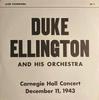 LP Record DUKE ELLINGTON  HIS ORCHESTRA  Carnegie Hall Concert December 11  LP1 Jazz Panorama Denmark Jazz Used