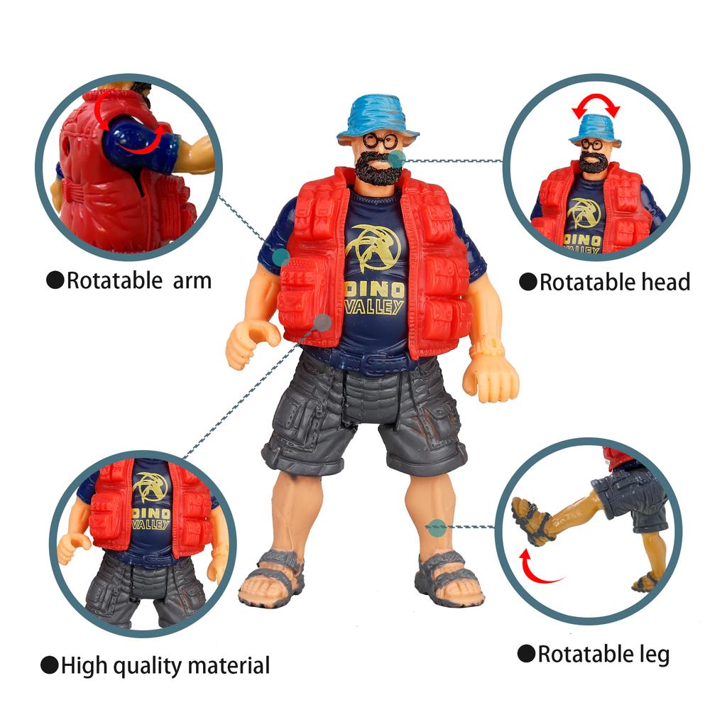 Figure d'Azione di Persone in Scala 1/18 Esploratore Cacciatore Soldato Modello Playset Giocattolo Personaggio Figure Flessibili Articolate Progettato Per Bambini Ragazzi Regalo