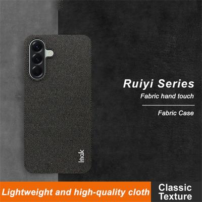 IMAK Ruiyi Series for Samsung Galaxy A56 5G Case Fabric Texture Leather+PC Phone Back Cover
