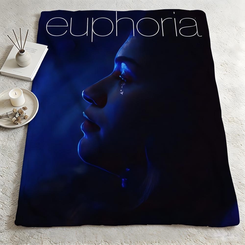 drama EEuphoriaa Throw Warm Soft Flannel Blanket Multiuse for Sofa Bed Camping Travel Nap