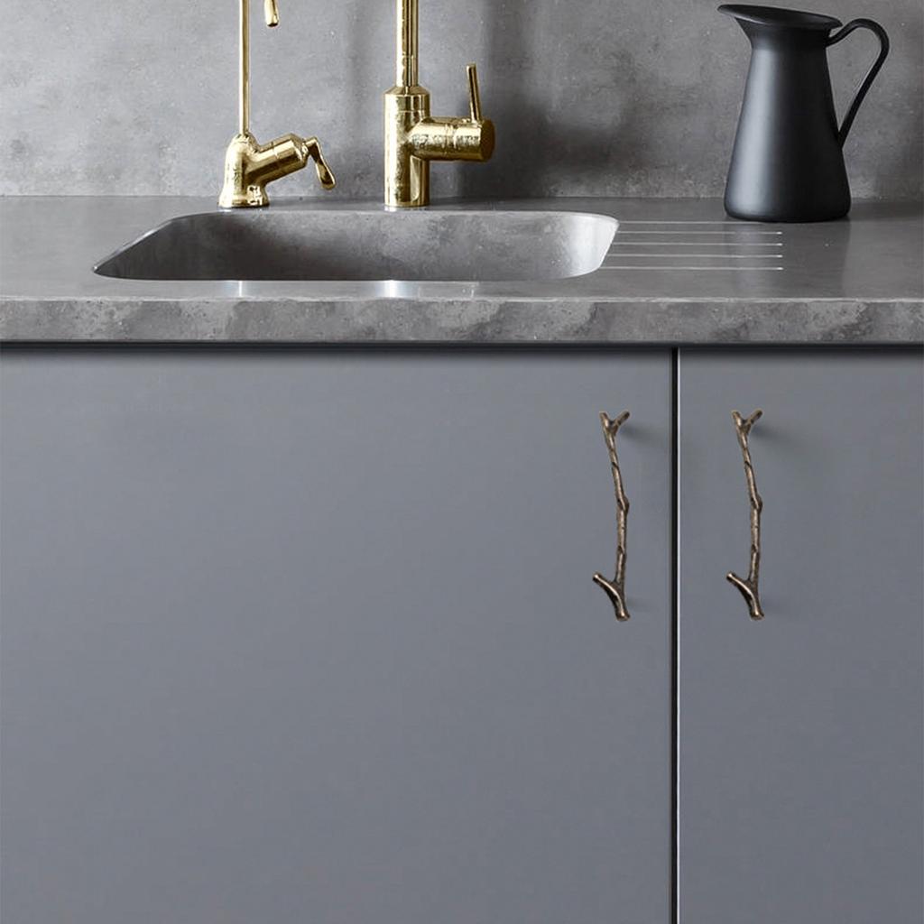 Packung mit 10 Mehrzweck-Schubladenknöpfen im eleganten Goldton im Vintage-Stil, tragbare Designs, Zubehör für Schränke und Kommoden