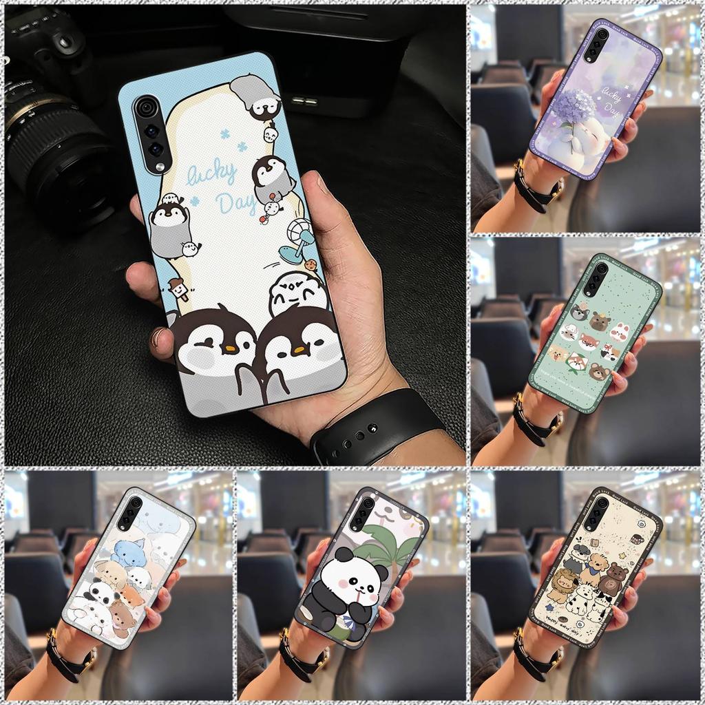 Soft case Full wrap Phone Case For LG Velvet 4G/5G Graffiti Phone Pouch TPU Animals Durable Silicone Fashion Design Cute