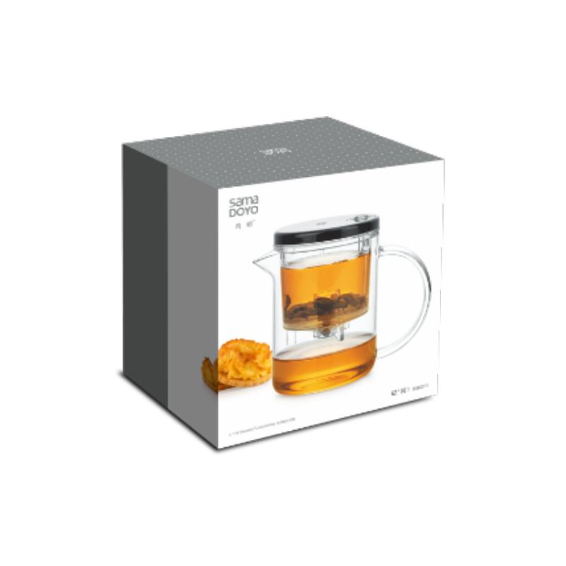 SAMADOYO Elegant Cup Insulation Separation Bubble Teapot Heat-resistant Glass Teapot Simple Filter Tea Cup