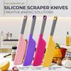 Silicone Silicone Spatula Non Stick Cake Cream Scraper Baking Spatula Scraper  Batter Folding