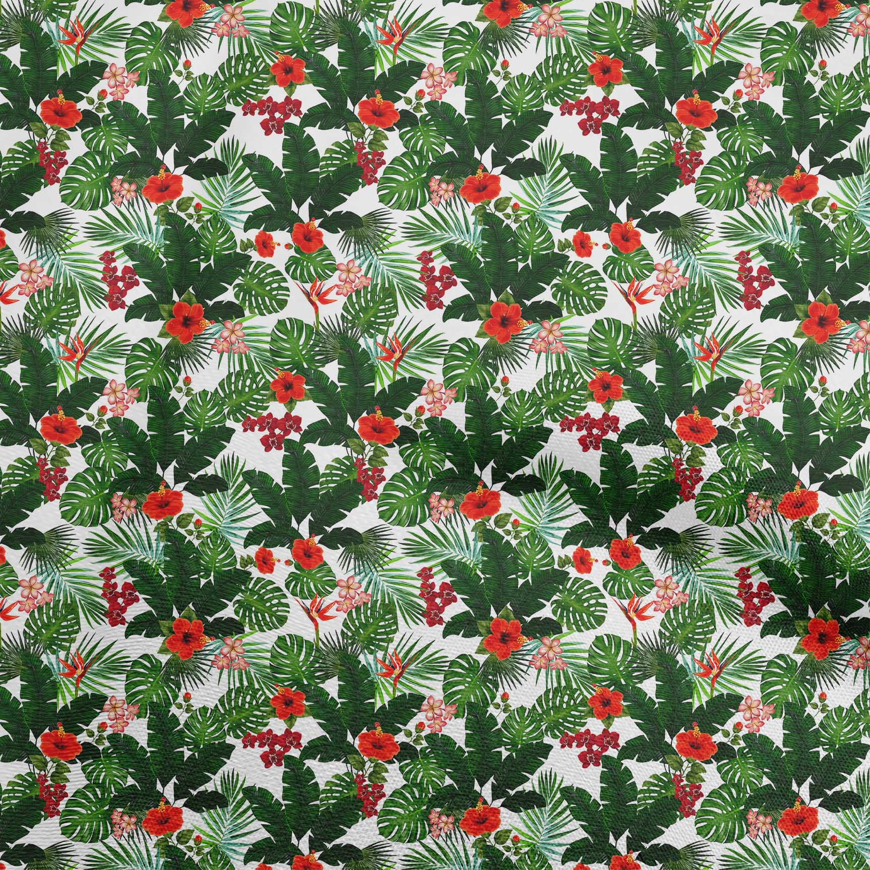

oneOone Cotton Flex Dark Olive Green Fabric Florals Diy Clothing Quilting Fabric Print Fabric By Yard 40 Inch 42 Inch Wide - Viscose Chiffon білий