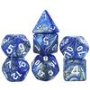 Mixing Color Dice DND 7pcs Polyhedral Dice Set with Engraving Spider Web Effect for DND RPG Magic Gathering Table Game D&D Dice