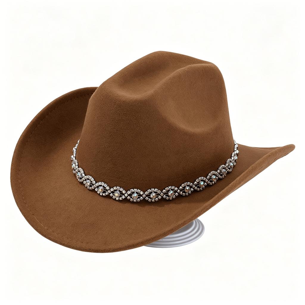 Men and Women Jazz Top Hat Party Festival Stage Performance Simple Top Hat Premium Wool Hat Western Cowboy Hat