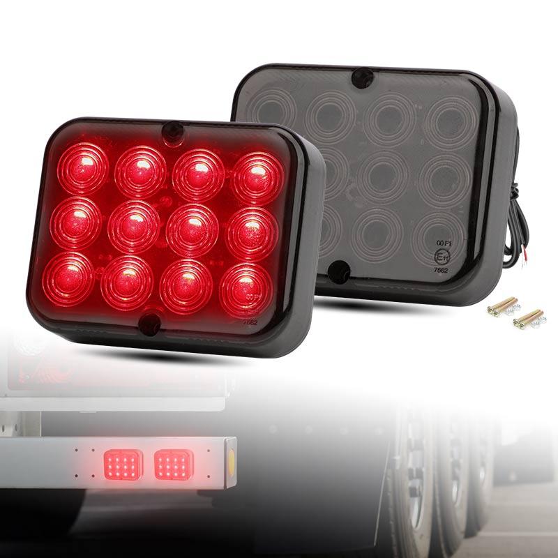 12V 24V 12 LED Rear Tail Light Fog Light Driving Lamps Safety Warning Brake Stop For Car Truck Trailer Boat Caravan Lorry Bus