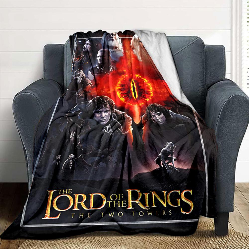 1pc Lord of the Rings Two Towers Blanket Lightweight Flannel Throw for Sofa Bed Travel Camping Livingroom Office Couch Chair 1152KK