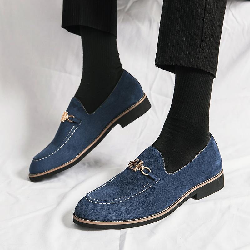 High Quality Italian Luxury Men Shoes Fashion Suede Elegant Men's Dress Shoes Business Casual Formal Shoes For Men Social Shoes