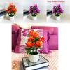 Künstlicher Blumentopf Gelb Rosa Lila Orange Blüten Für Heimdeko