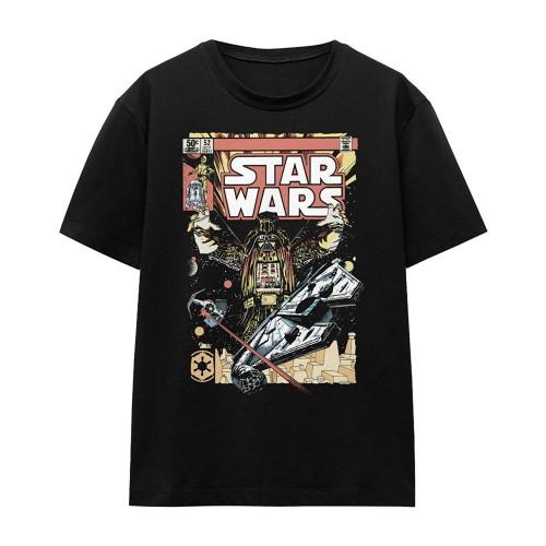Star Wars Womens/Ladies Falcon Darth Vader Comic T-Shirt