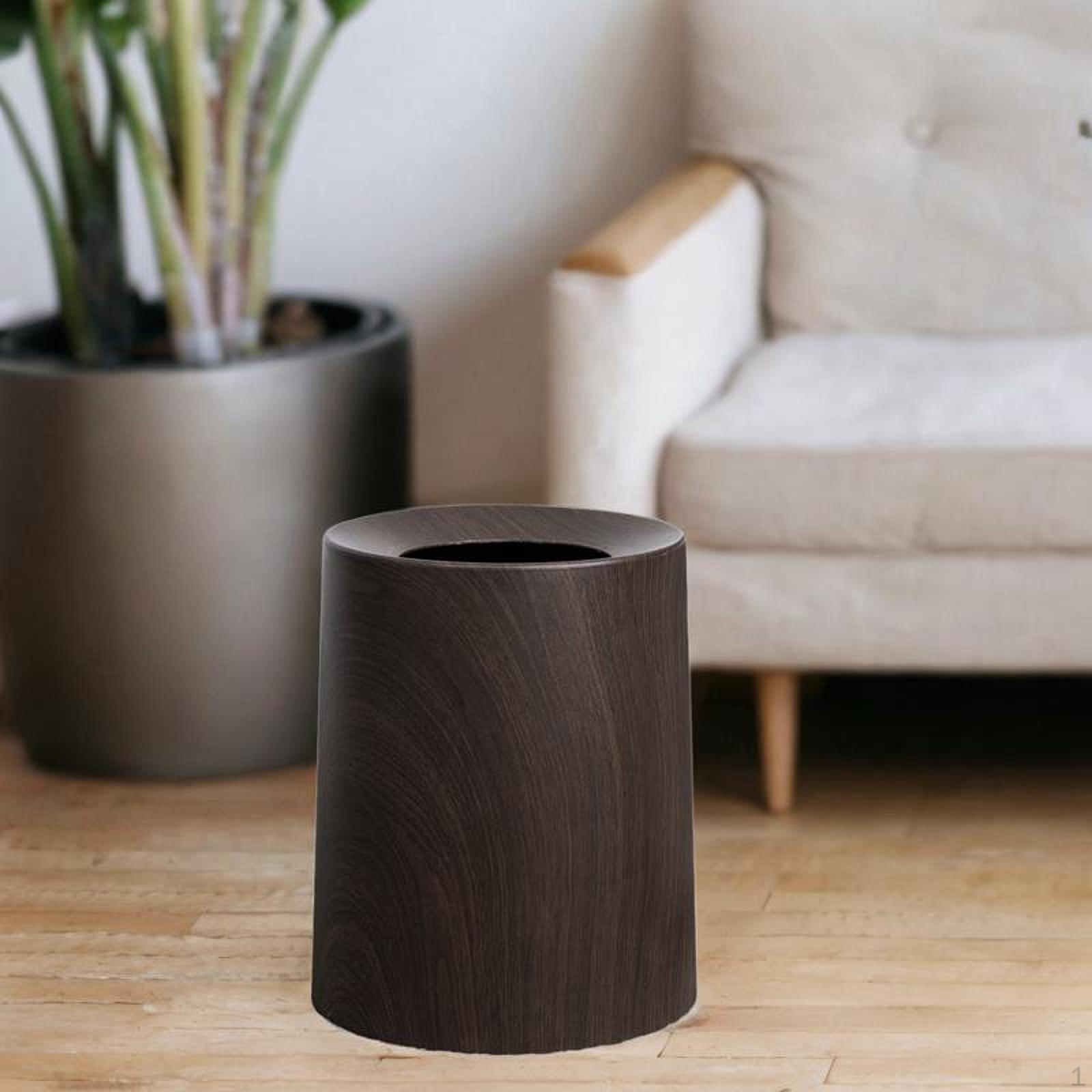 

Деревянное зерно, мусорное ведро, корзина для мусора, патио для гостиной S Walnut