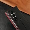 For Samsung Galaxy Z Fold 7 6 5 4 3 5G Luxury PU Leather Wallet Card Holder Phone Case With Screen Protect Film Shockproof Cover
