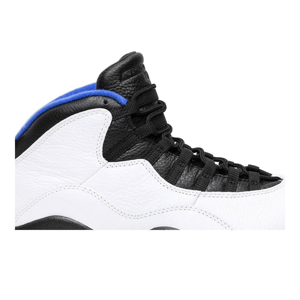 Air Jordan 10 Retro 'Orlando' 2018 (Unisex) White / Black-Royal-Metallic Silver Vintage Basketball Shoes 310805 108