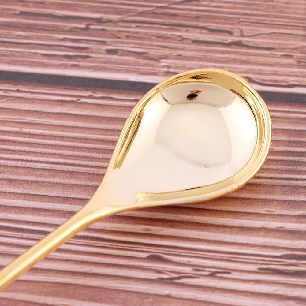 Bar Ice Cream Scoop Branch Shape Royal Style Mini Dessert Spoon Flatware Small Coffee Spoon Cutlery
