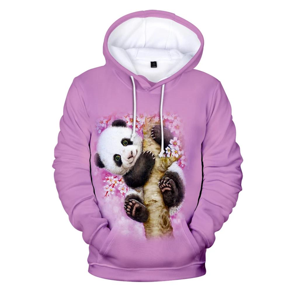 Hanorac pentru bărbați Imprimare 3D Model Panda Drăguț Primăvară Și Toamnă Modă Femei Și Copii Casual Oversized Pulover