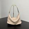 Large Woven Leather Tote Bag Women - Handmade Daily Shoulder Crossbody