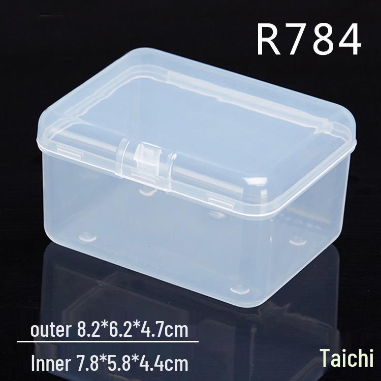Rectangular Transparent Plastic Storage Box for Accessories and Screws