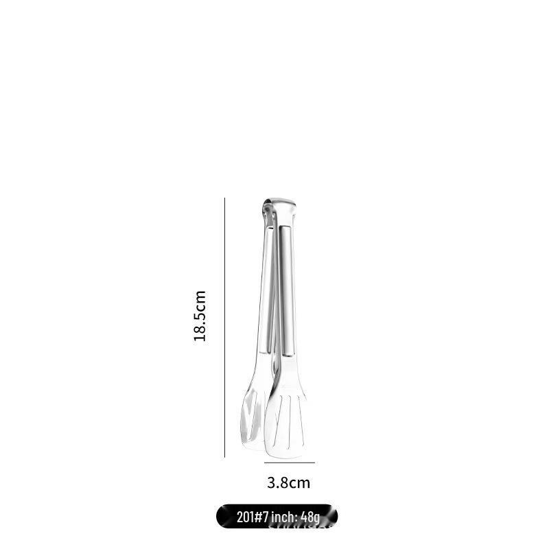 Thickened 304 Stainless Steel Multi-Purpose Tongs: Ideal for Grilling, Bread, and Steak