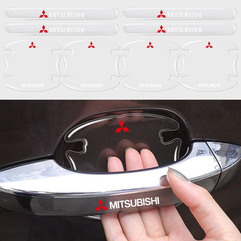 Car Door Anti-collision Strip Door Handle Protection Strip For Mitsubishi Outlander Lancer 10 9 ASX RALLIART Eclipse L200 Pajero