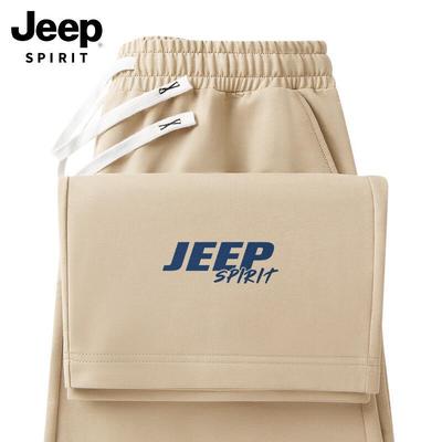 JEEP SPIRIT Men's 220G Heavy Straight-Leg Casual Sweatpants